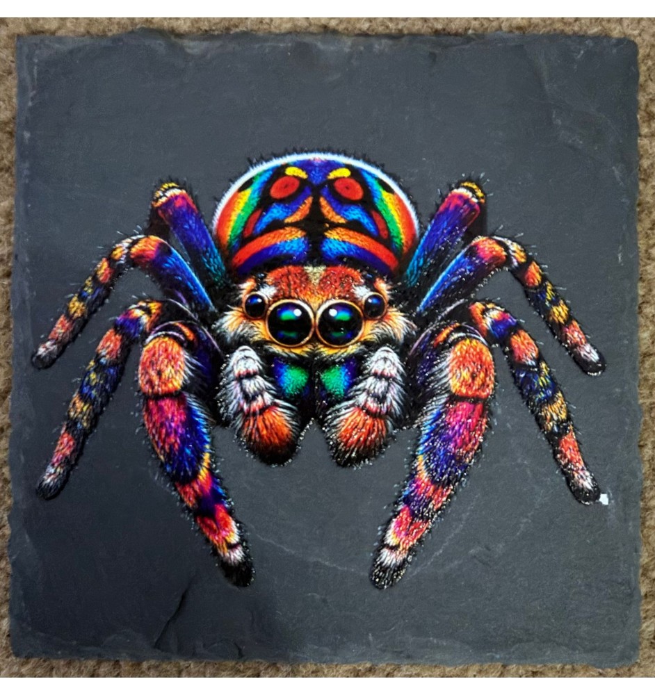 Custom UV Printed Slate Coaster 4x4" | SPOODIES UK