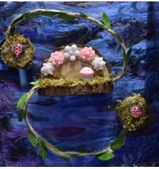 Natural Wood Rope Ledge – Handcrafted Spider Enclosure Decor